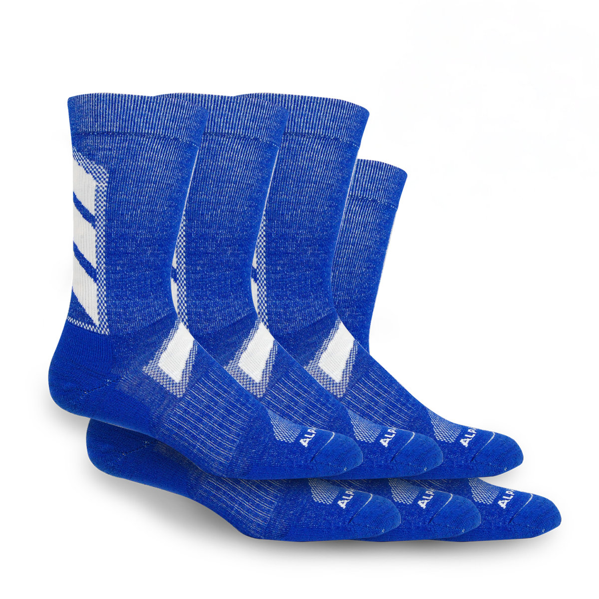 6 Pack - Alpaca Crew Length Athletic Socks