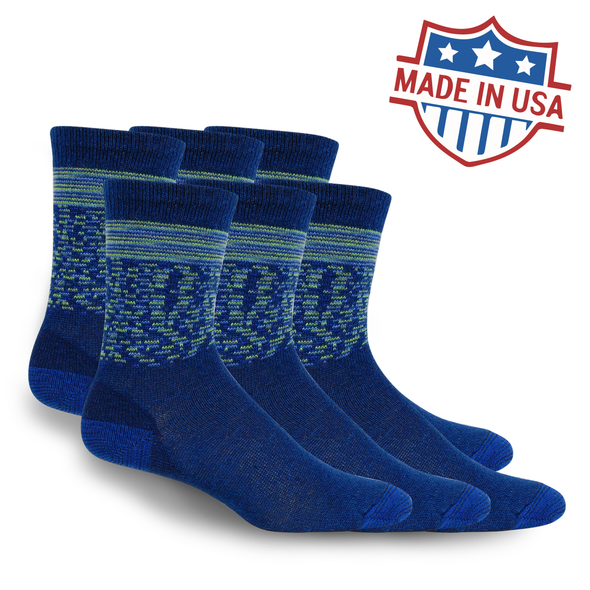 6 Pack - Alpaca Everyday Crew Socks