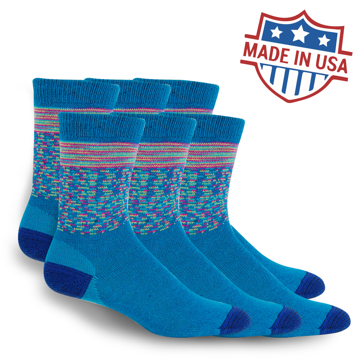 6 Pack - Alpaca Everyday Crew Socks
