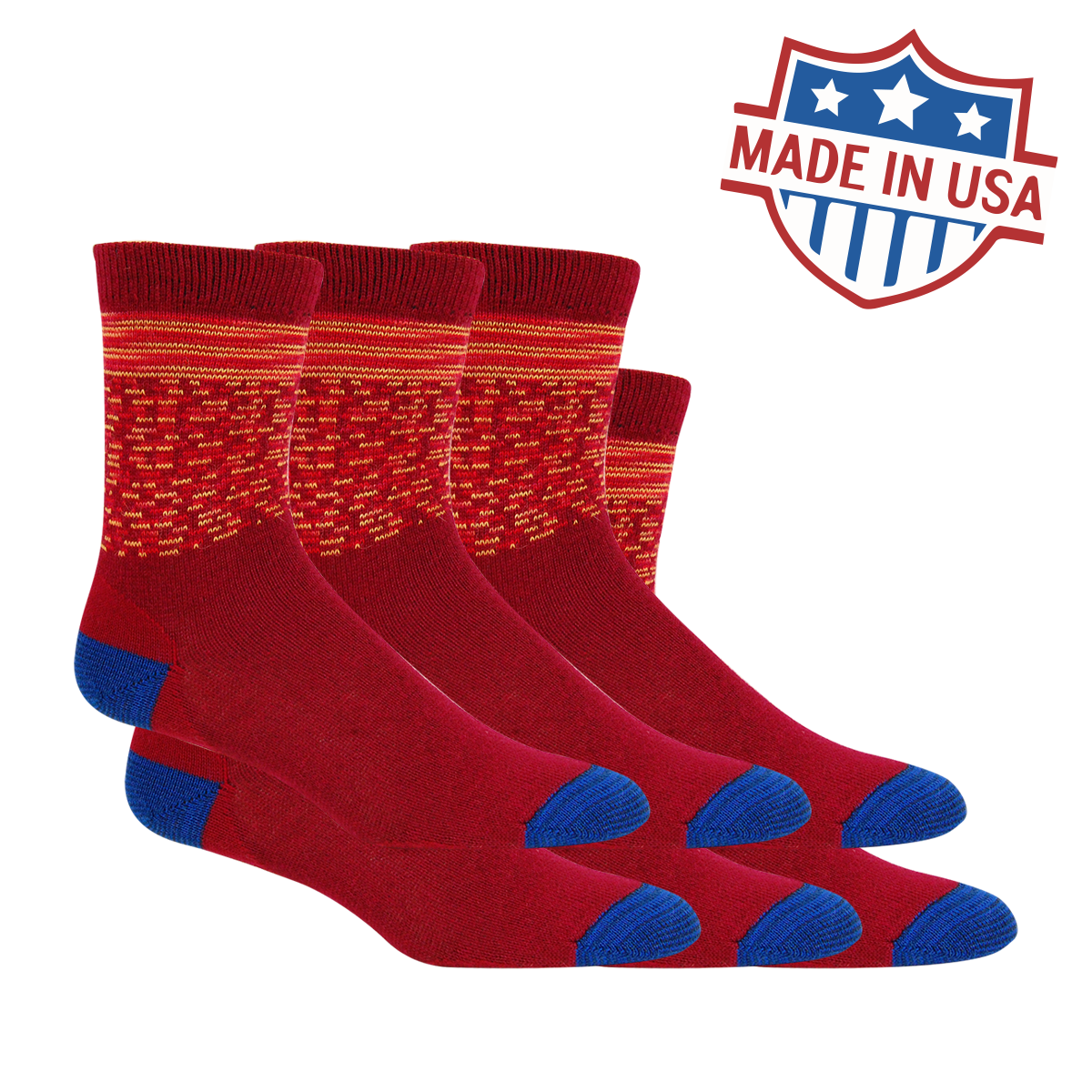 6 Pack - Alpaca Everyday Crew Socks