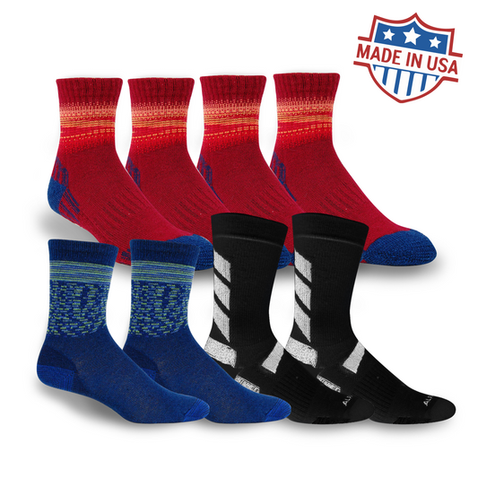 Alpaca Socks 8 Pack Starter Set - Dark Colors