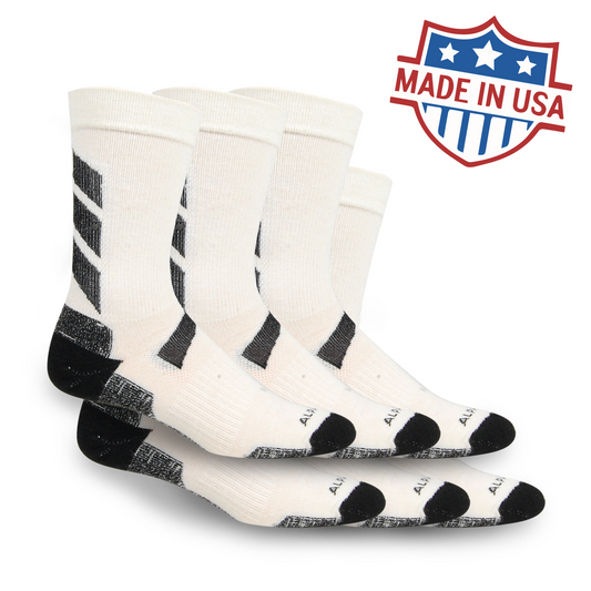 6 Pack - Alpaca Crew Length Athletic Socks