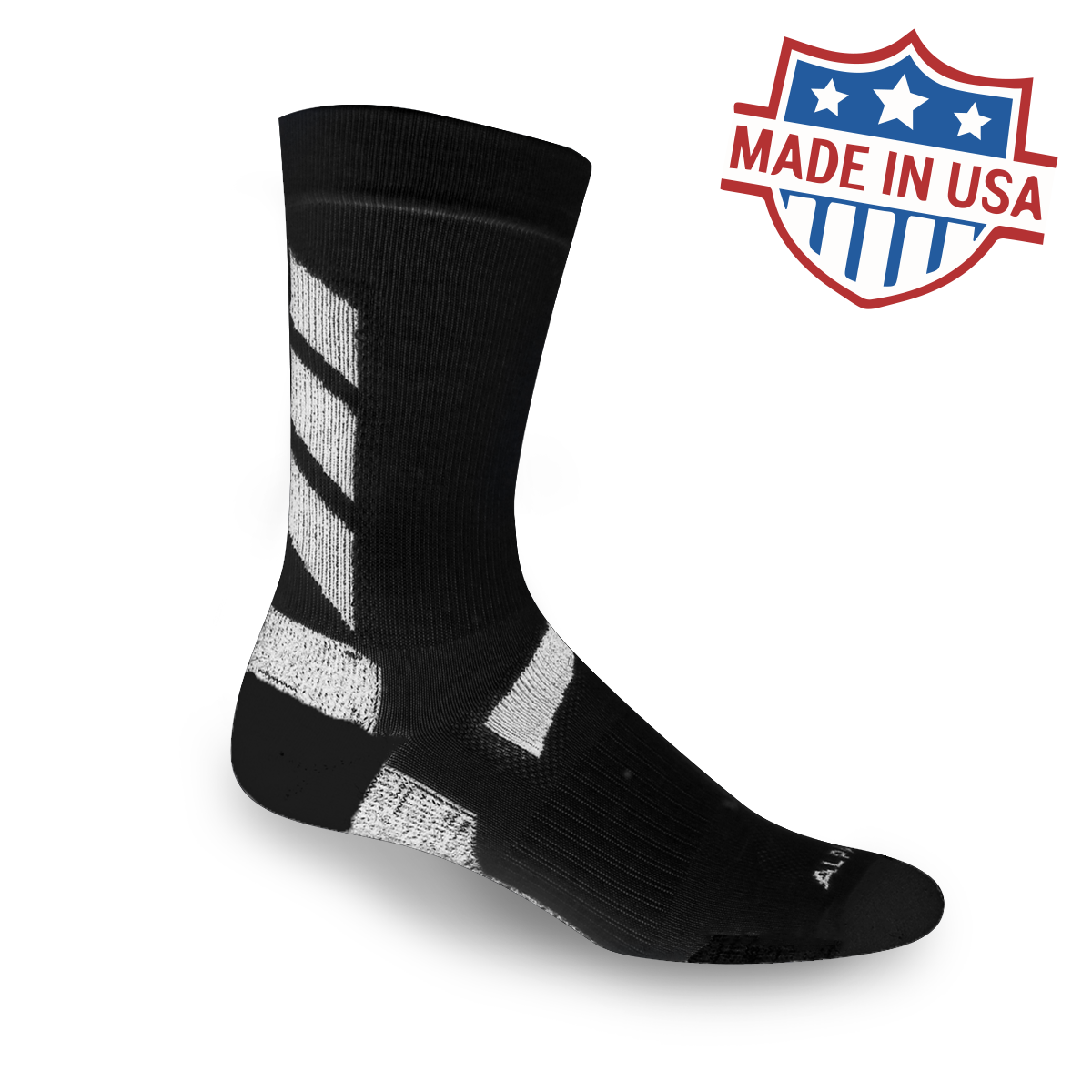 Alpaca Sock Shop wool black sock
