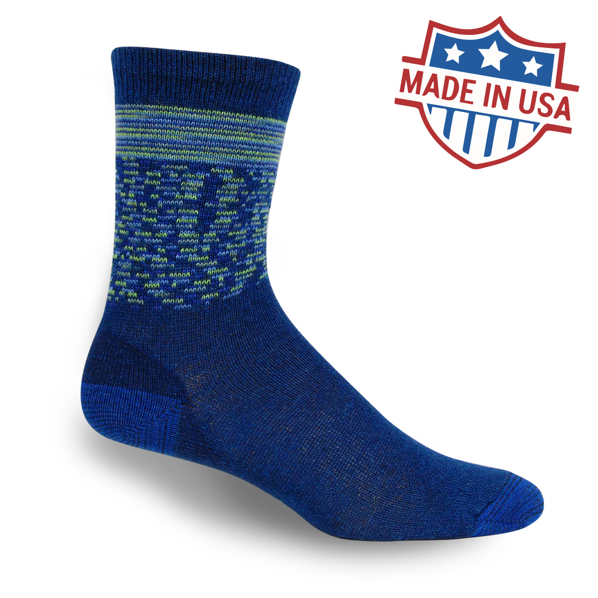 Alpaca Sock Shop dark blue wool crew sock