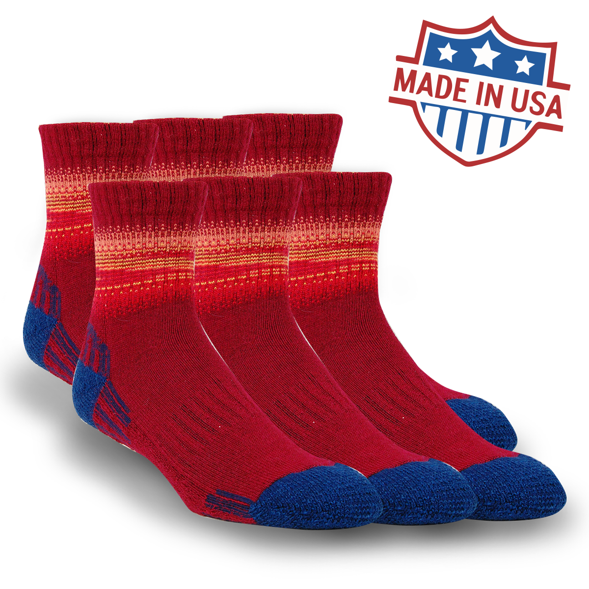 6 Pack - Alpaca Hiking Socks