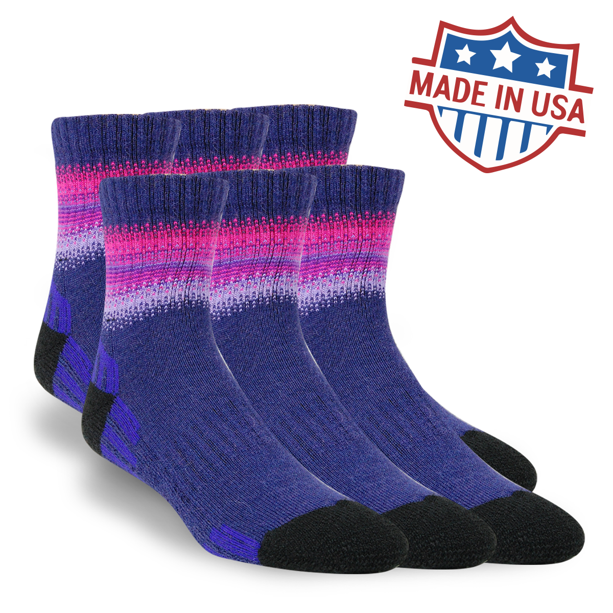 6 Pack - Alpaca Hiking Socks