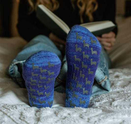 Alpaca 1/4 Crew Slipper Socks