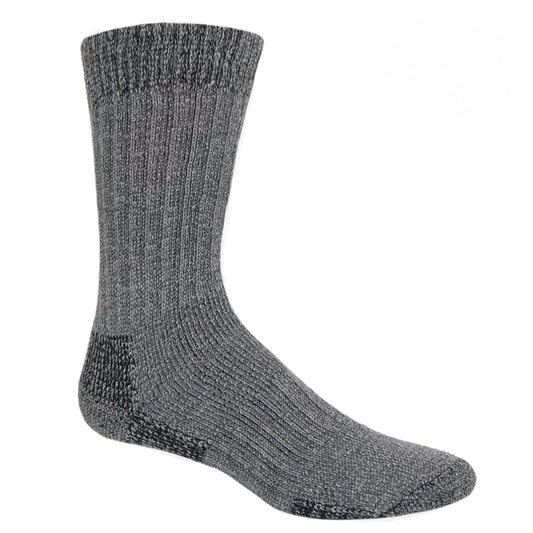 Gray sock on a white background